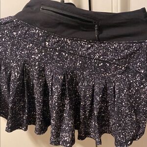 Black and White Speckled Women's Skirt